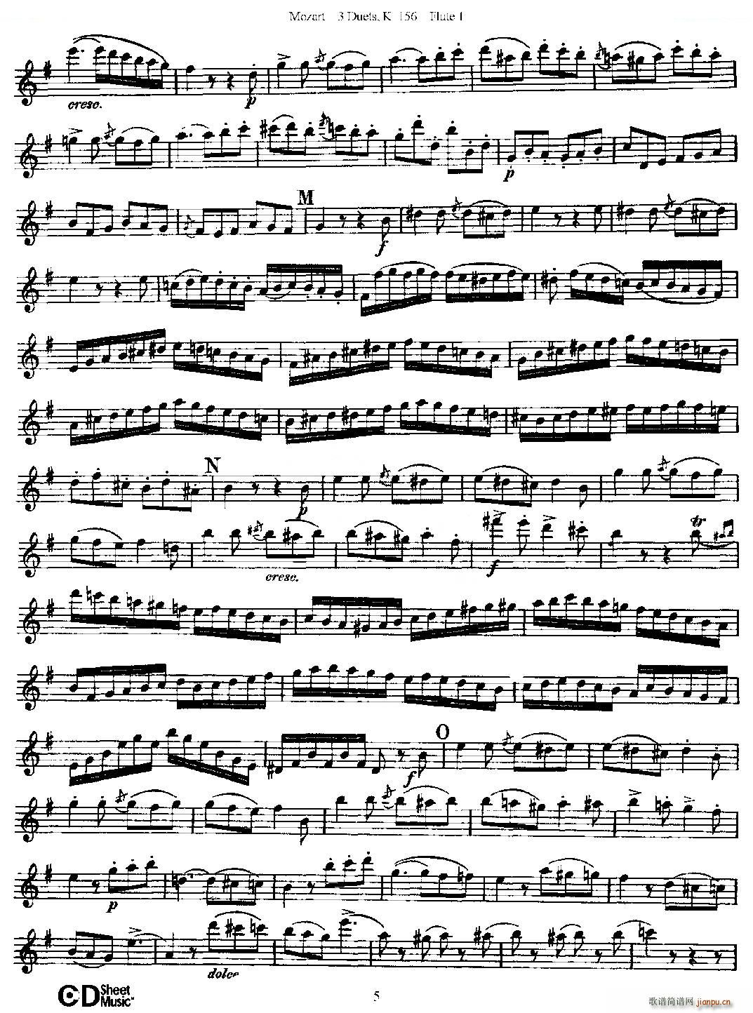 3 Duets K 156 ֮һL(chng)  K156̖ ~(ѺV)5