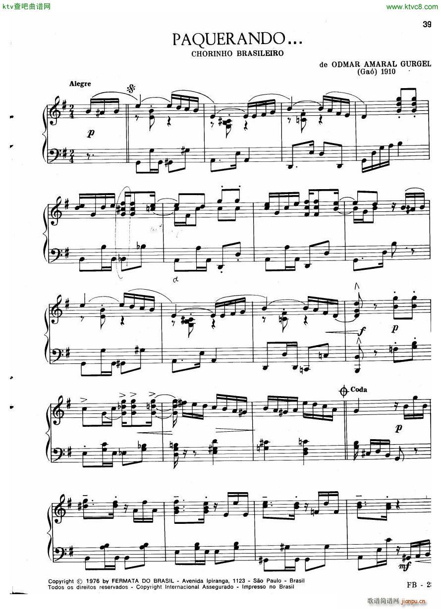 Centenrio do Choro Vol 1 20 Choros Para Piano(V)37