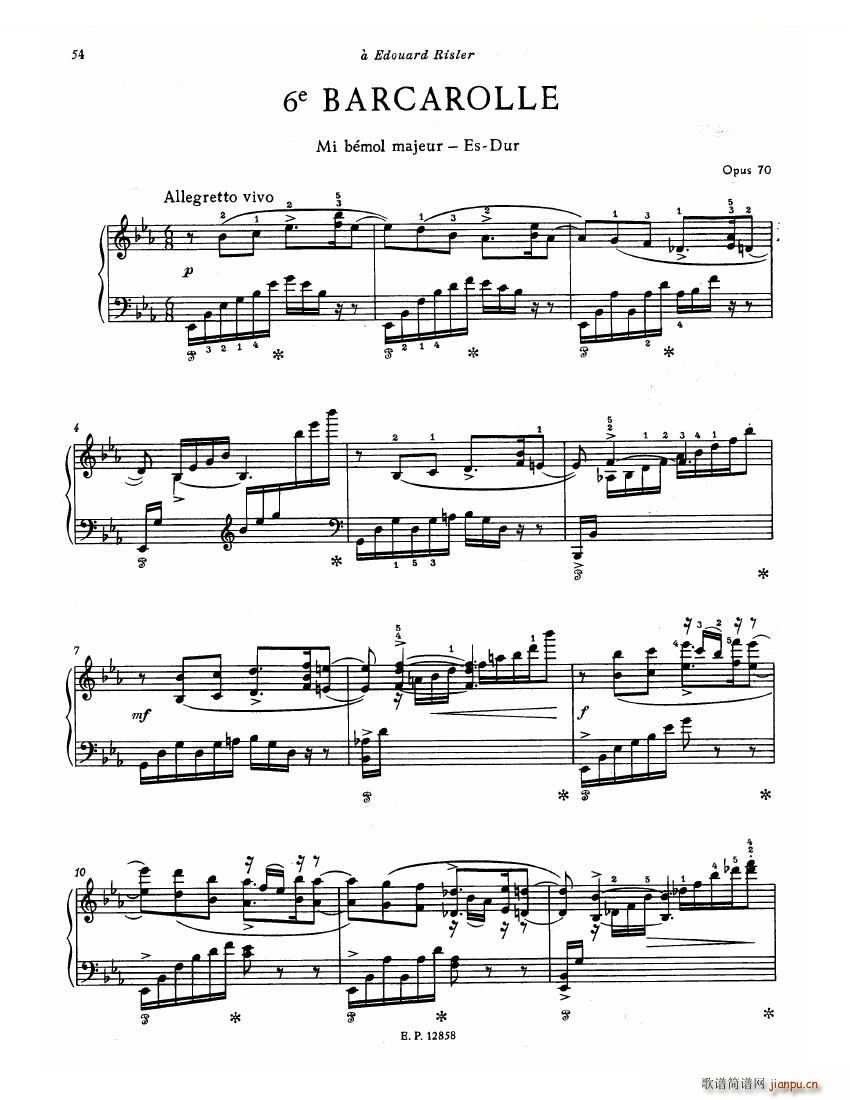 Faure 13 Barcarolle(V)50