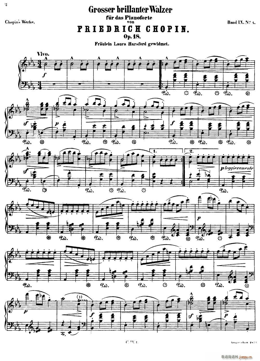 Grande valse brillante Op18 E{AAOp 18(V)1