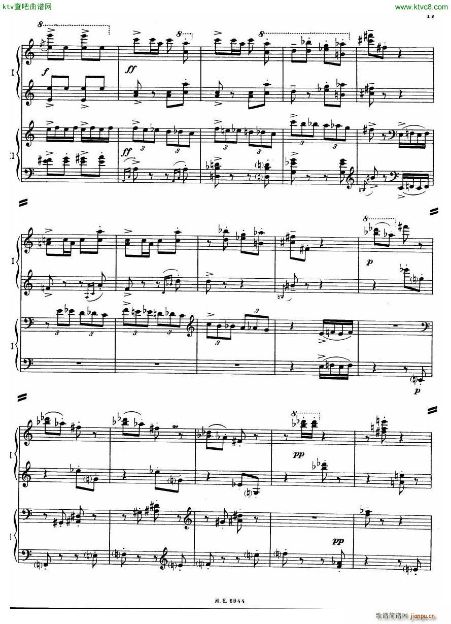 Auric Partita for two pianos(V)17