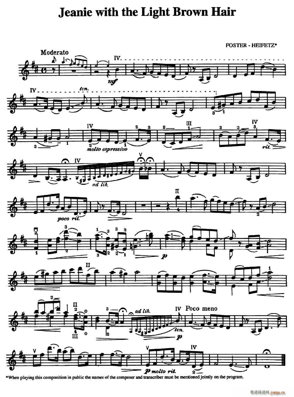 Jeanie with the Light Brown Hair �\��ɫ�^�l(f��)������(ʮ�ּ�����)1